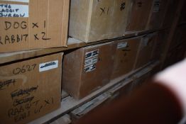 *Contents of Shelf - Five Boxes of Various Moulds