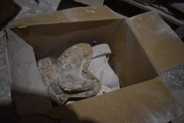 *Four Boxes of Assorted GRP Casting Jackets, Moulds, and Clear Plastic Sheeting