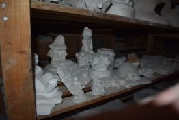 *Contents of Shelf to Include Casts, Small Figurines, etc.