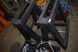 *Pair of Wooden Trestles