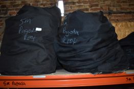 *Four Bags of Two 5m Pagoda Roof Linings and Size Walls in Ivory