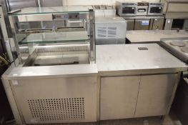 Refrigerated Cabinet with Display Unit and Storage