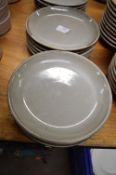 *Ten Genware 7.5” Grey Porcelain Plates