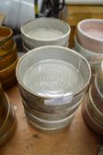 *Eight Genware 5” Grey Porcelain Bowls