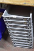 *Ten Small Grey Trays 40x30cm