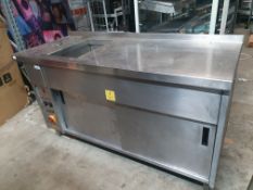 * Hot cupboard with bain marie top - 1700w x 700d x 900h