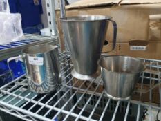 * 3 x S/S jugs