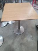 * 4 x pedestal base tables