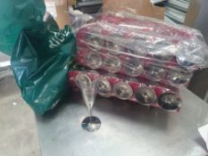 * large qunatity of plastic flutes