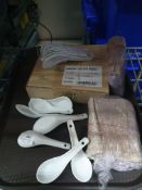 * large quantity of oriental spoons