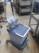 * wringer mop bucket on trolly