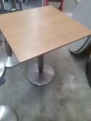 * 4 x pedestal base tables