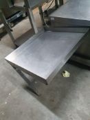 * angled S/S shelf - 600w x 550d