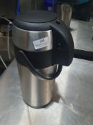 * pump action vaccum flask