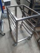 * S/S tray trolly - 470w x 610d x 800h