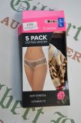 *Pack of Cotton Hipsters Size: L Ladies Briefs