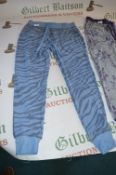 *Karen Neuburger Live Love Lounge Blue Zebra Trousers Size: S