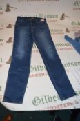 *Blue Denim Stonewash Jeans Size: 8
