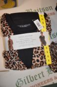 *Carole Hochman 3pc Black & Leopard Lounge Set Size: S