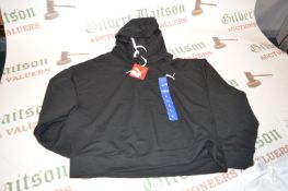 *Puma Black Cropped Hoodie Top Size: L