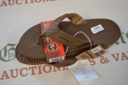 *Flojos Brown Flipflops Size: 10