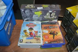 Wii and PlayStation Games, and a Toy BB Gun