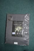 Pair of Solar Thermal Eyelet Blackout Curtains 229