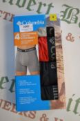 *Four Columbia Stretch Performance Boxers Size: S