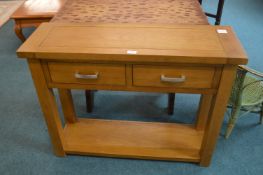 Two Drawer Hall Table