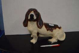 Pottery Bassett Hound by Kingston Pottery of Hull