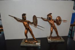 Pair of Roman Centurion Figures
