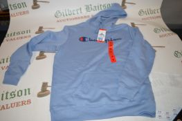 Champion Pale Blue Hoodie Size: 9-10 years
