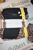 *Carole Hochman 3pc Black & Leopard Lounge Set Size: S