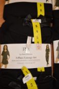 *Flora Nikrooz 3pc Black Lounge Set Size: S