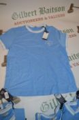 *Jack Wills Peach Feel Pale Blue T-Shirt Size: S