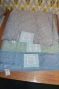 *Three Spa Classic Hand Towels (grey, green, and blue)