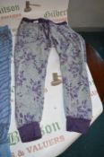 *Karen Neuburger Live Love Lounge Grey & Purple Trousers Size: S