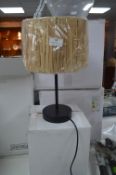 *Raffia Table Lamp