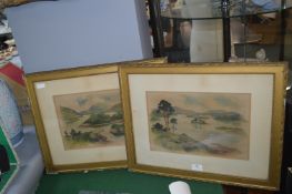 Two Tom Brown Scottish Highland Prints