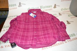 *Jachs Girlfriend of New York Pink Check Shirt Size: L