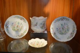 Aynsley Plates, Vase, etc.