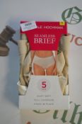 *Pack of Caroline Hochman Flesh Seamless Briefs Size: S