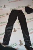 *Jezebel Black Leggings Size: M