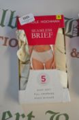 *Pack of Caroline Hochman Flesh Seamless Briefs Size: S