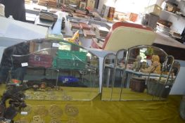 Pair of 1930's Bevelled Edge Mirrors