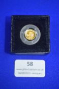 UK Gold Half Crown 2002 0.48g