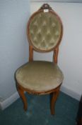 Green Upholstered Side Chair