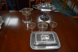 EPNS Fruit Bowl, Wine Casters etc