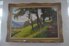 Photo Realistic Landscape Oil on Canvas by David Smith