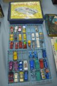 Matchbox Car Collectors Case and Contents